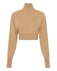 SPORTMAX Rollkragenpullover Ululato Beige