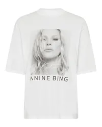 Anine Bing T-Shirt Avi Tee Kate Moss White