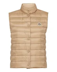 Moncler Liane Ärmellose Daunenjacke Beige