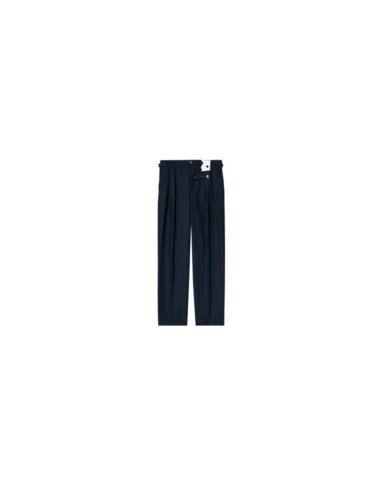 FURSAC Bundfaltenhose Blue