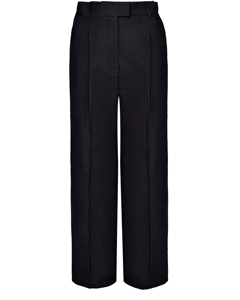 Max Mara Zigarettenhose aus Leinen und Seide Efedra 