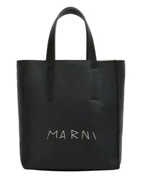 Marni Nano Tote Bag Museo North/South Black