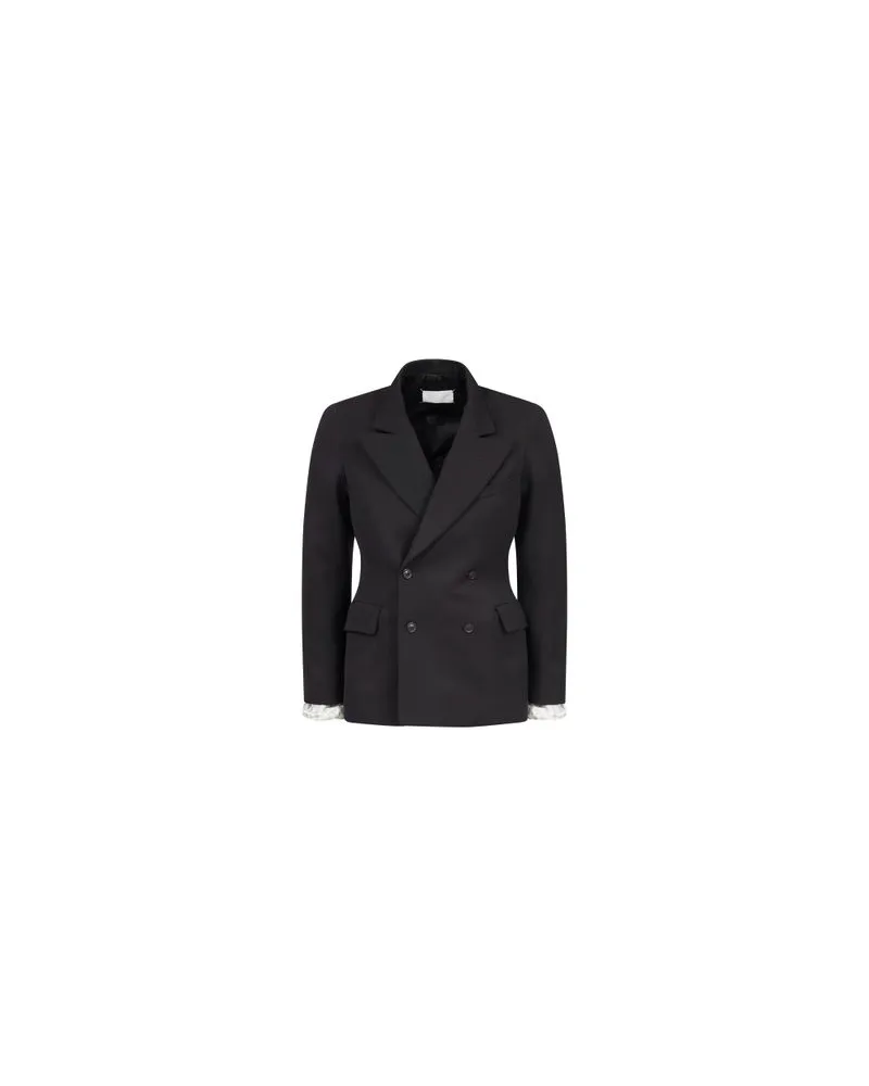 Maison Margiela Gerade geschnittene Couture-Anzugjacke Black