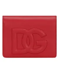 Dolce & Gabbana Kontinentale Brieftasche mit DG-Logo Red