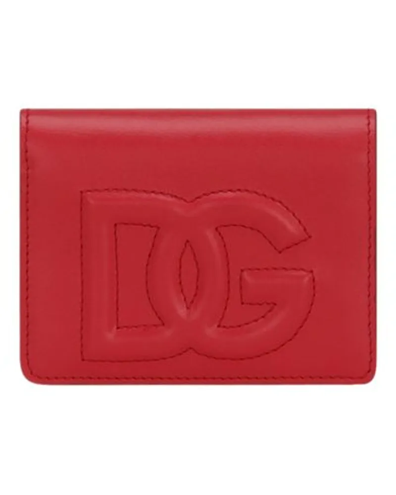 Dolce & Gabbana Kontinentale Brieftasche mit DG-Logo Red