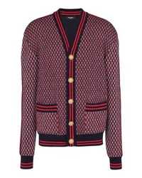 Balmain Woll-Cardigan mit Monogramm Multicolor