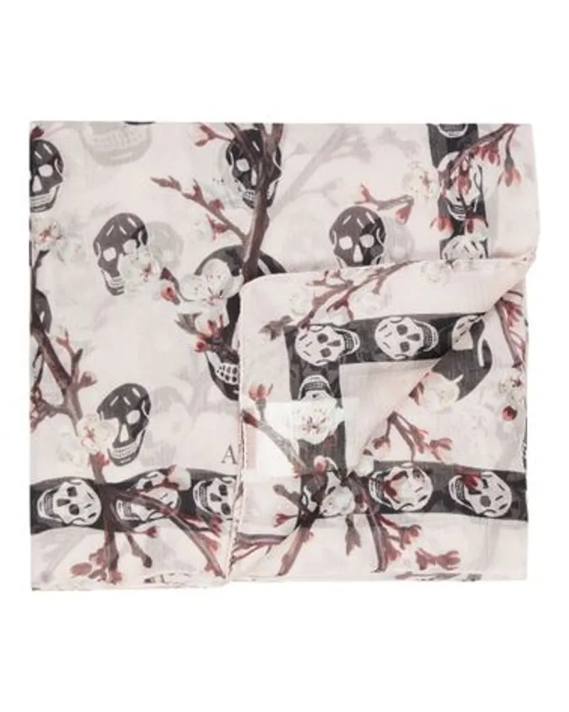 Alexander McQueen Foulard mit klassischem Blütenprint Pink