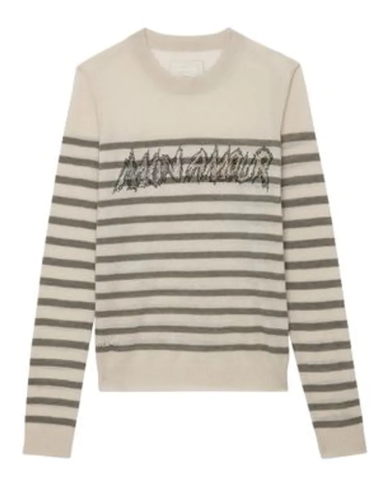 Zadig & Voltaire Pullover Mon Amour Cashmere White