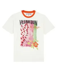 Vilebrequin Baumwoll-T-Shirt Vilebrequin Strand in Aufsicht White