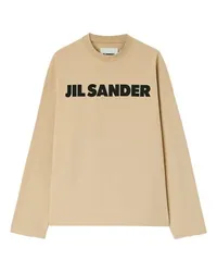 Jil Sander Logo-T-Shirt Brown