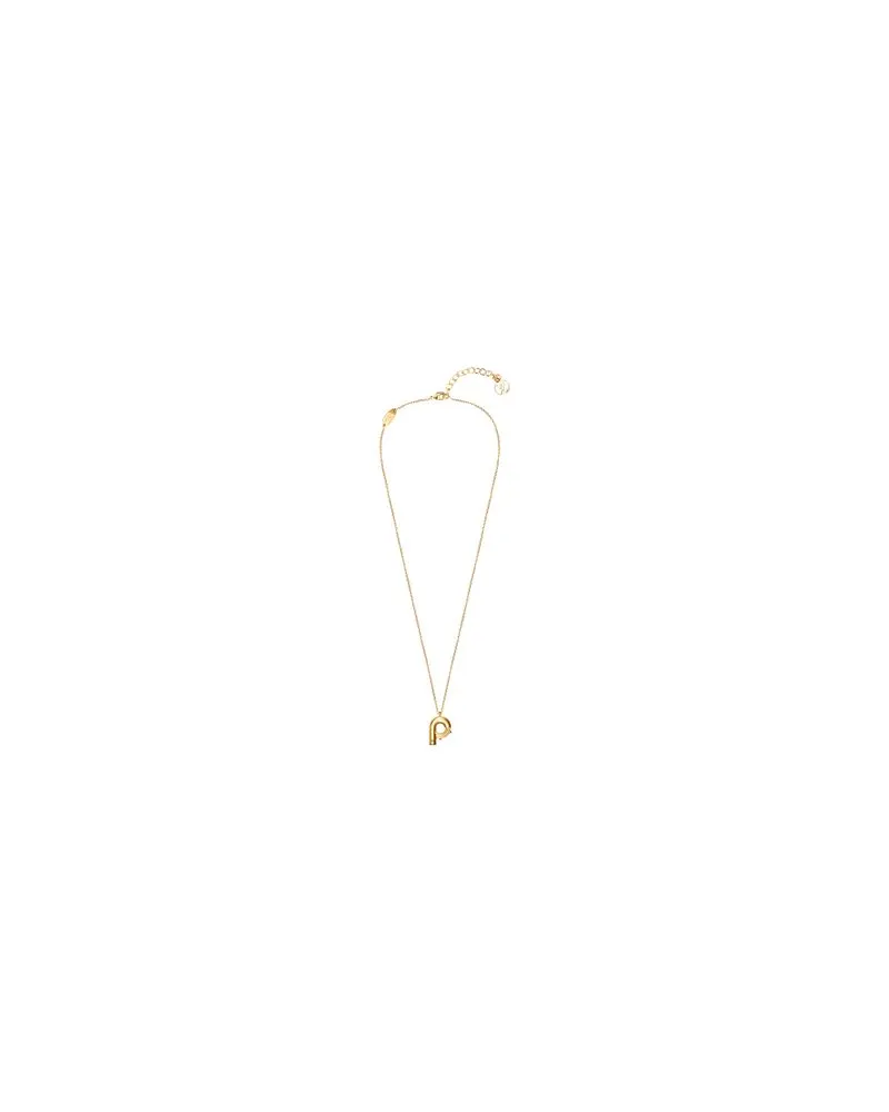 Louis Vuitton LV & Me Necklace, Letter P Gold
