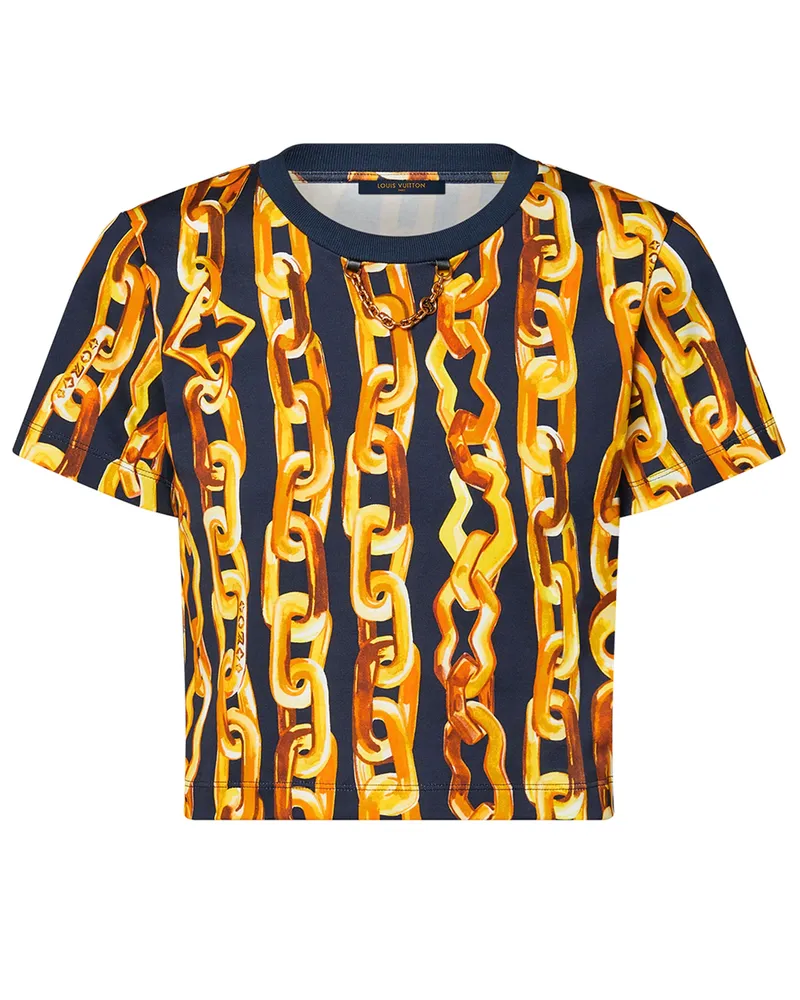 Louis Vuitton Kurzes Top mit Ketten-Motiv 