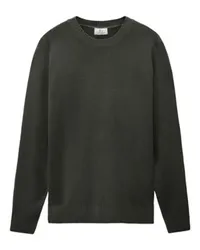 Woolrich Eingefärbter Rundhals-Sweater Green