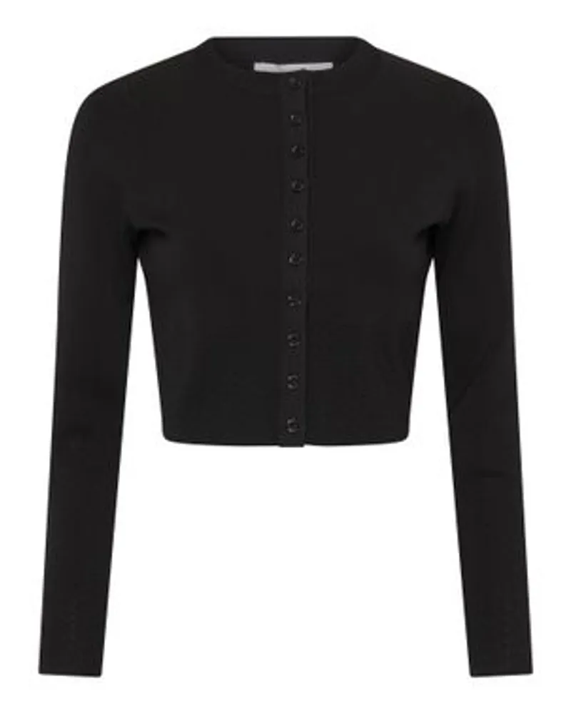 Victoria Beckham Crop-Cardigan Black