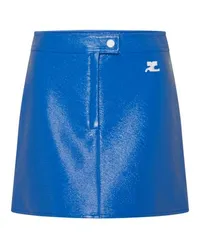 Courrèges Re-Edition Vinyl-Minirock Blue