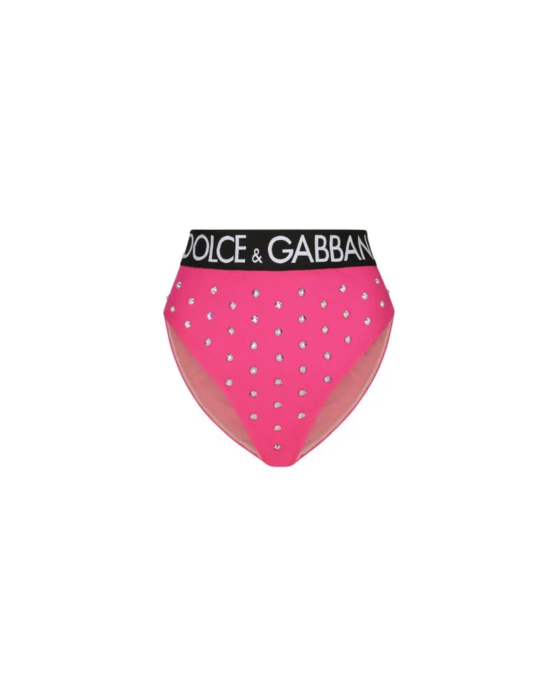 Dolce & Gabbana Höschen mit hoher Taille Pink