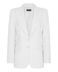 Dolce & Gabbana Einreihiger Blazer Turlington White