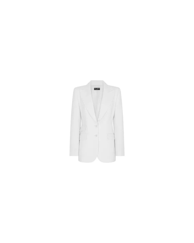 Dolce & Gabbana Einreihiger Blazer Turlington White