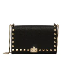 Valentino Garavani Mini-Umhängetasche Rockstud Black