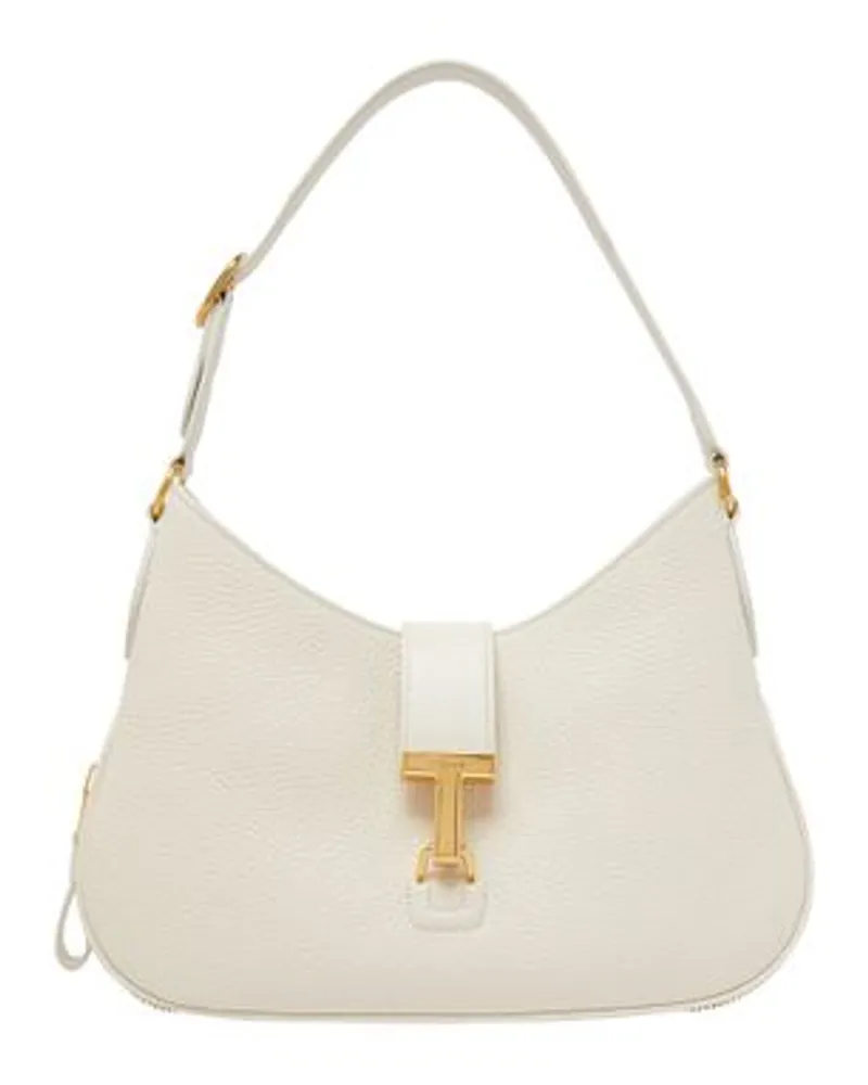 Tom Ford Mittlegroße Hobo-Tasche Crazy Off-white