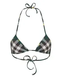 Burberry Karo-Bikinioberteil Green