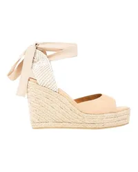 Bobbies Espadrilles mit Keilabsatz Summer Beige