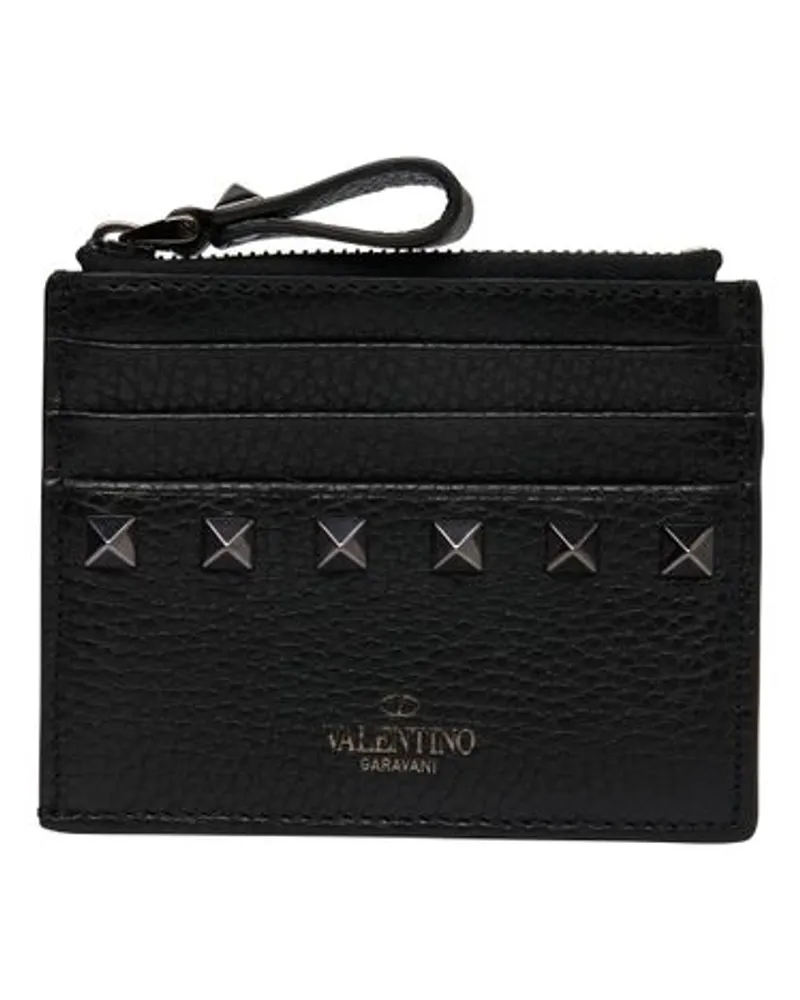 Valentino Garavani Brieftasche und Kartenetui Rockstud Black