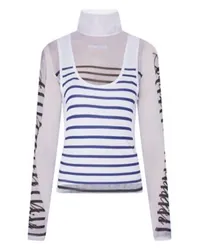 Jean Paul Gaultier Top im Marine-Stil Navy