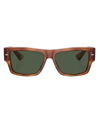 Dolce & Gabbana DG4451 Rechteckige Sonnenbrille Brown