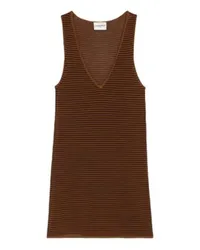 Claudie Pierlot Gestreiftes Tanktop Brown