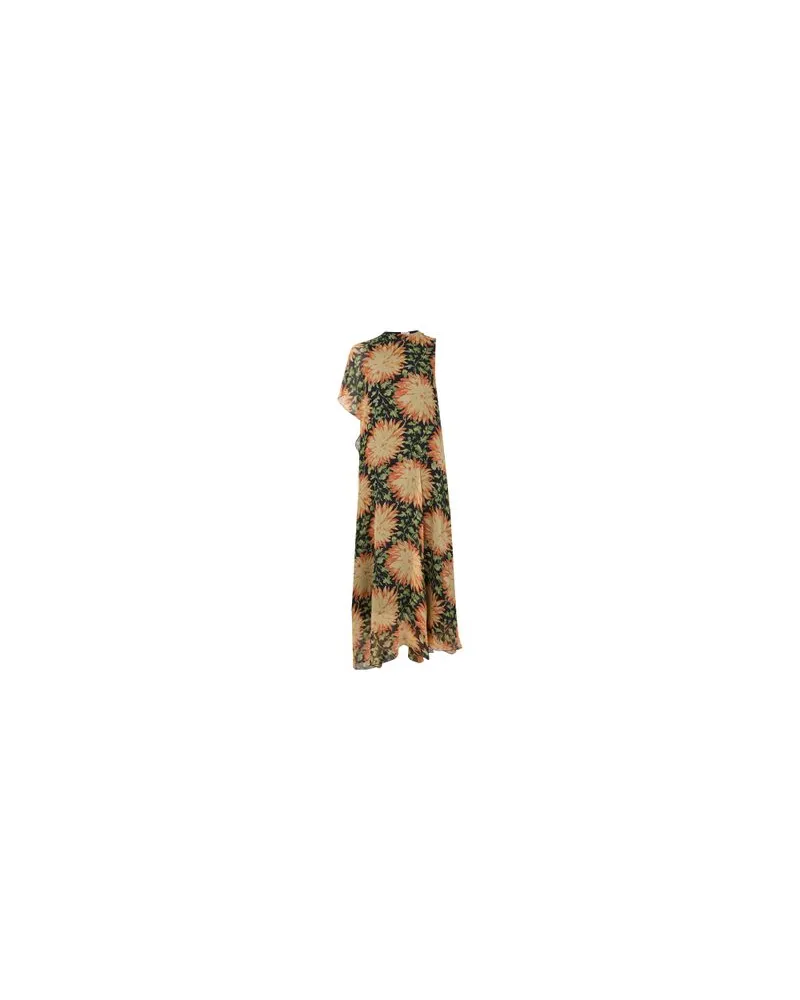 Loewe Fließend fallendes Kleid mit Blumenprint Multicolor