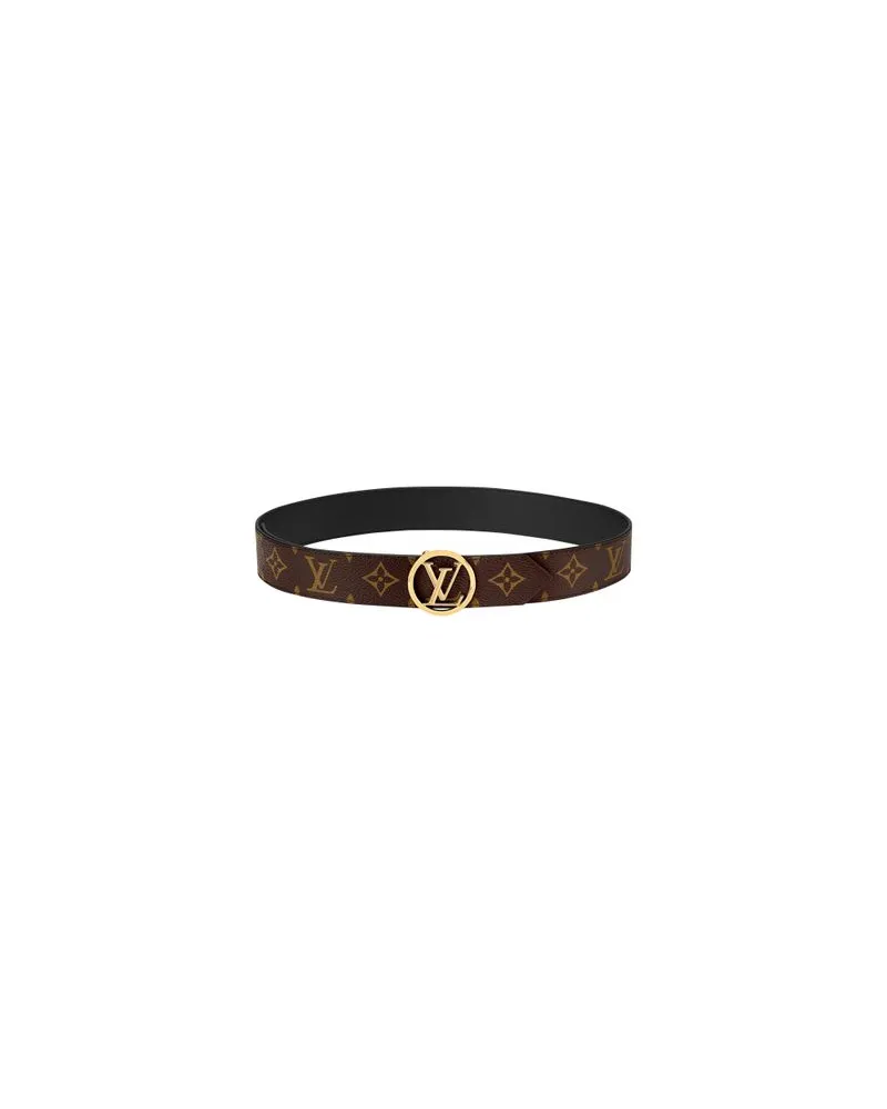 Louis Vuitton LV Circle 35mm Reversible Belt Brown