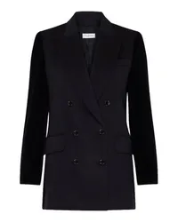 Max Mara Potente zweireihiger Blazer Blue