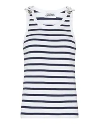 Jean Paul Gaultier Tanktop im Marine-Stil Navy