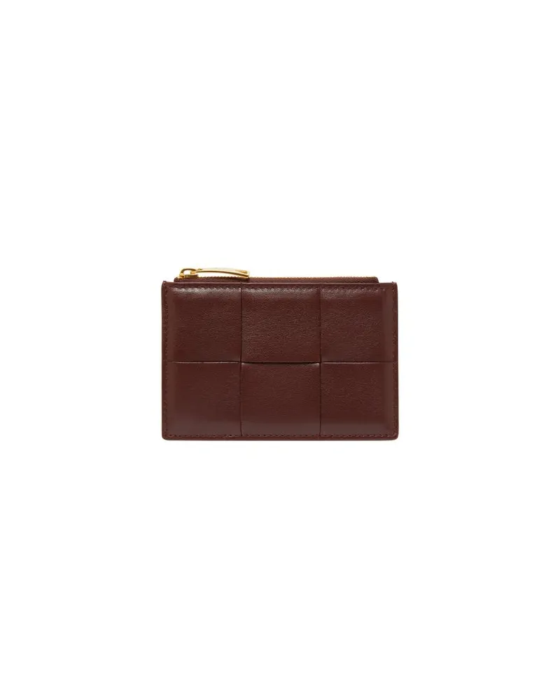 Bottega Veneta Cassette zipped card holder Brown
