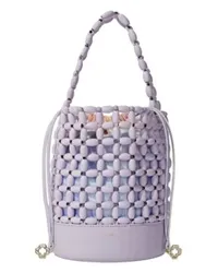 Maje Beuteltasche mit Perlenbesatz Purple