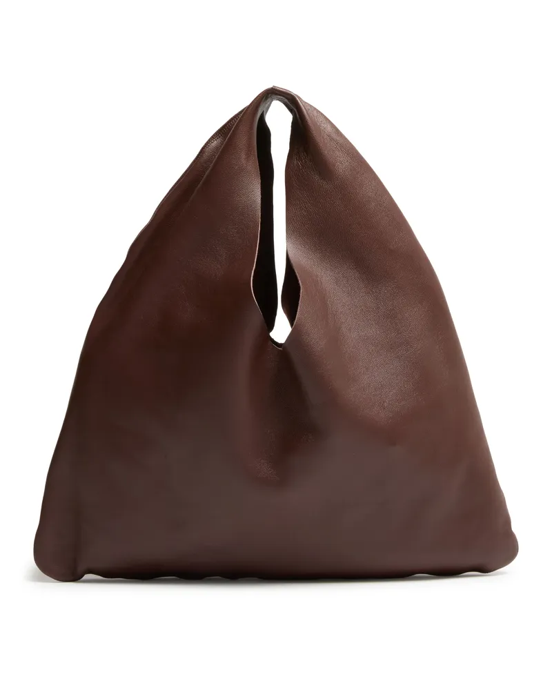 The Row Kleine Schultertasche Bindle aus Leder 
