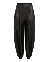 Karl Lagerfeld Karl Studio weite Lederhose Black