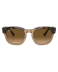 Ray Ban Quadratische Sonnenbrille Mega Hawkeye Brown