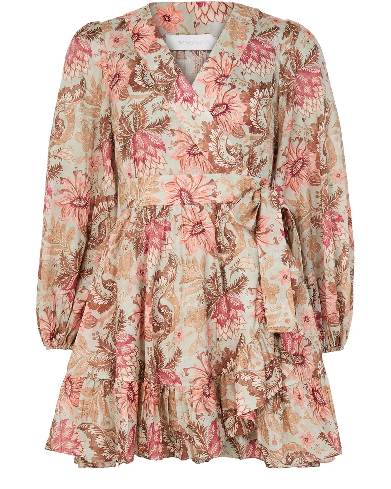 Zimmermann Minikleid Daylight mit Rüschen 