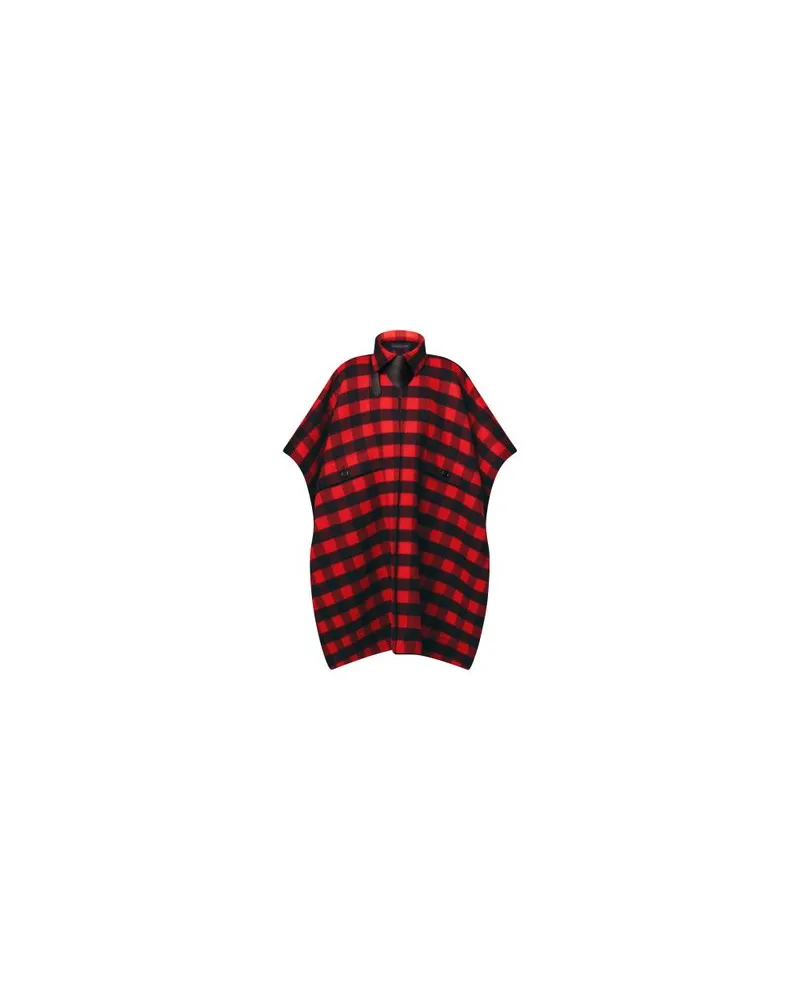 Louis Vuitton Poncho W/ Wide Collar Red
