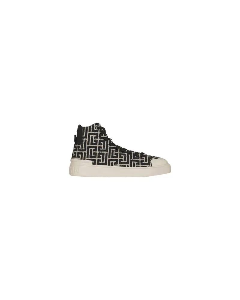 Balmain Hohe Sneakers B-Court mit Logo Black