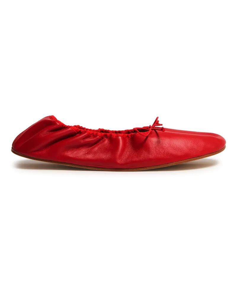 The Row Ballerinas aus Leder mit runder Spitze 
