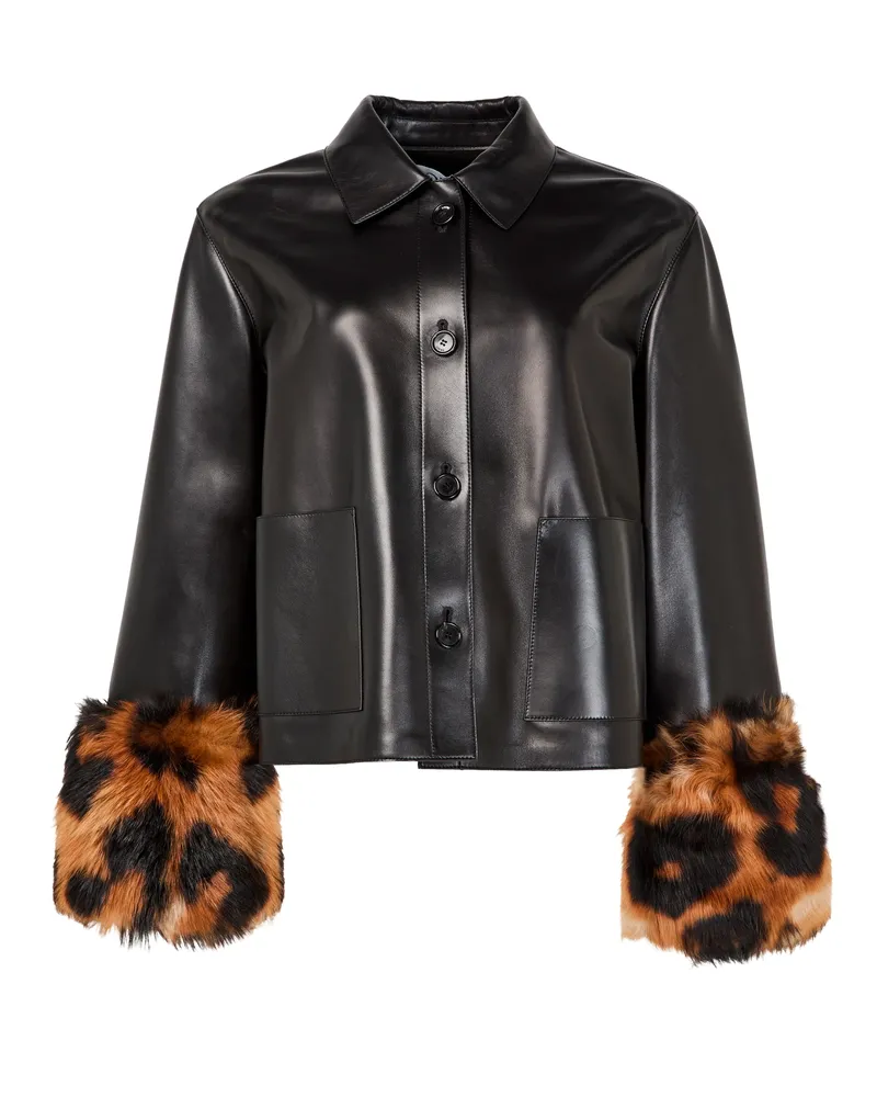 Loewe Turn-up Jacke aus Leder 