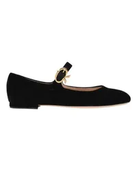 Gianvito Rossi Ballerinas Mary Ribbon 05 Black