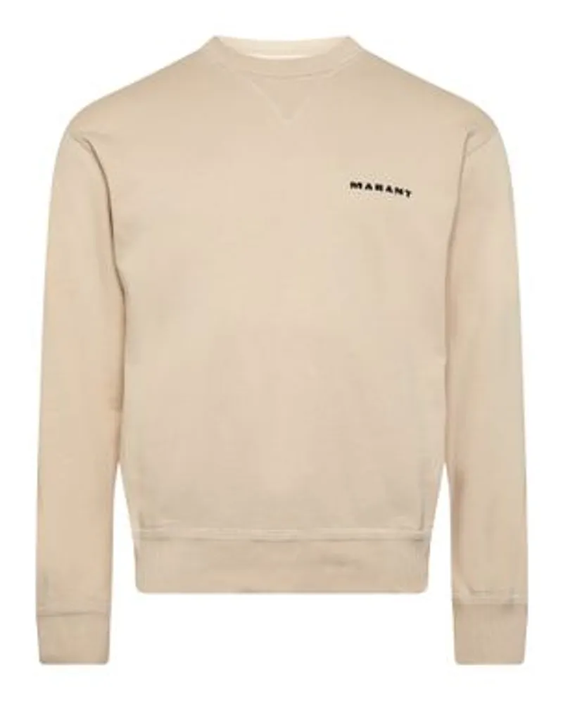 Isabel Marant Sweatshirt mit Rundhalsausschnitt Beige