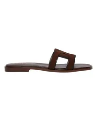 TOD'S Flache Sandalen Cuoio Brown