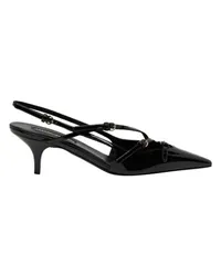 Miu Miu Slingback mit mehreren Riemen Black