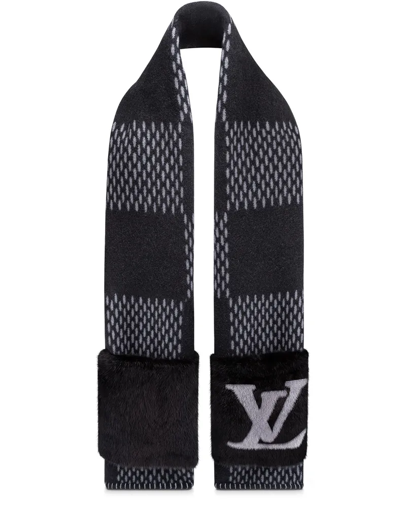 Louis Vuitton Damier Warm Oversized Schal Black