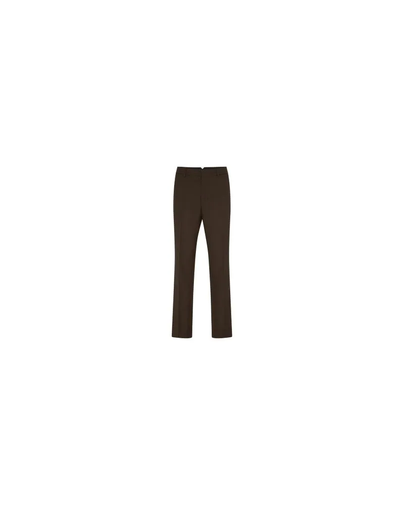 AMI Paris Gerade geschnittene Hose Brown